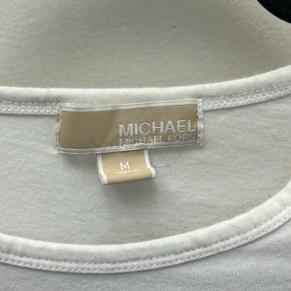 Michael Kors White Long Sleeved Shirt Size Medium - Picture 5 of 11